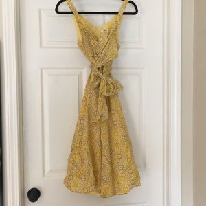 Yellow patterned sundress